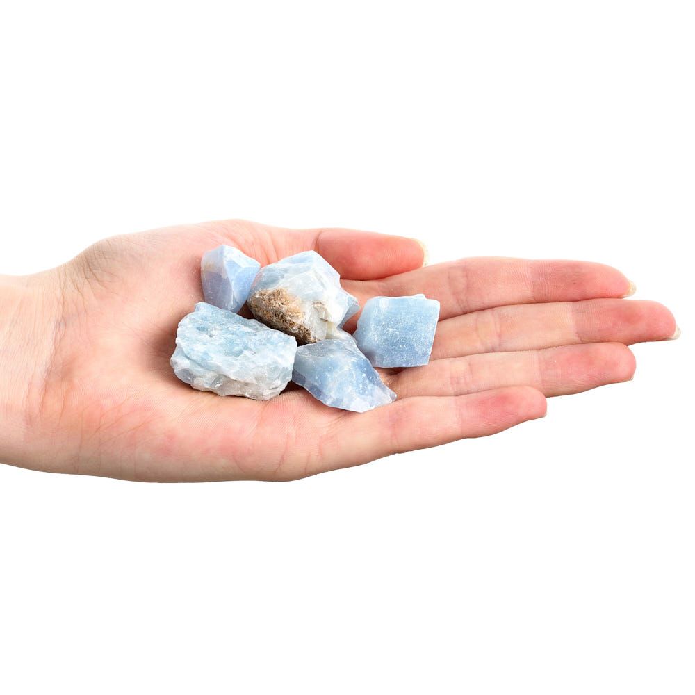 Blue Calcite Rough Stones