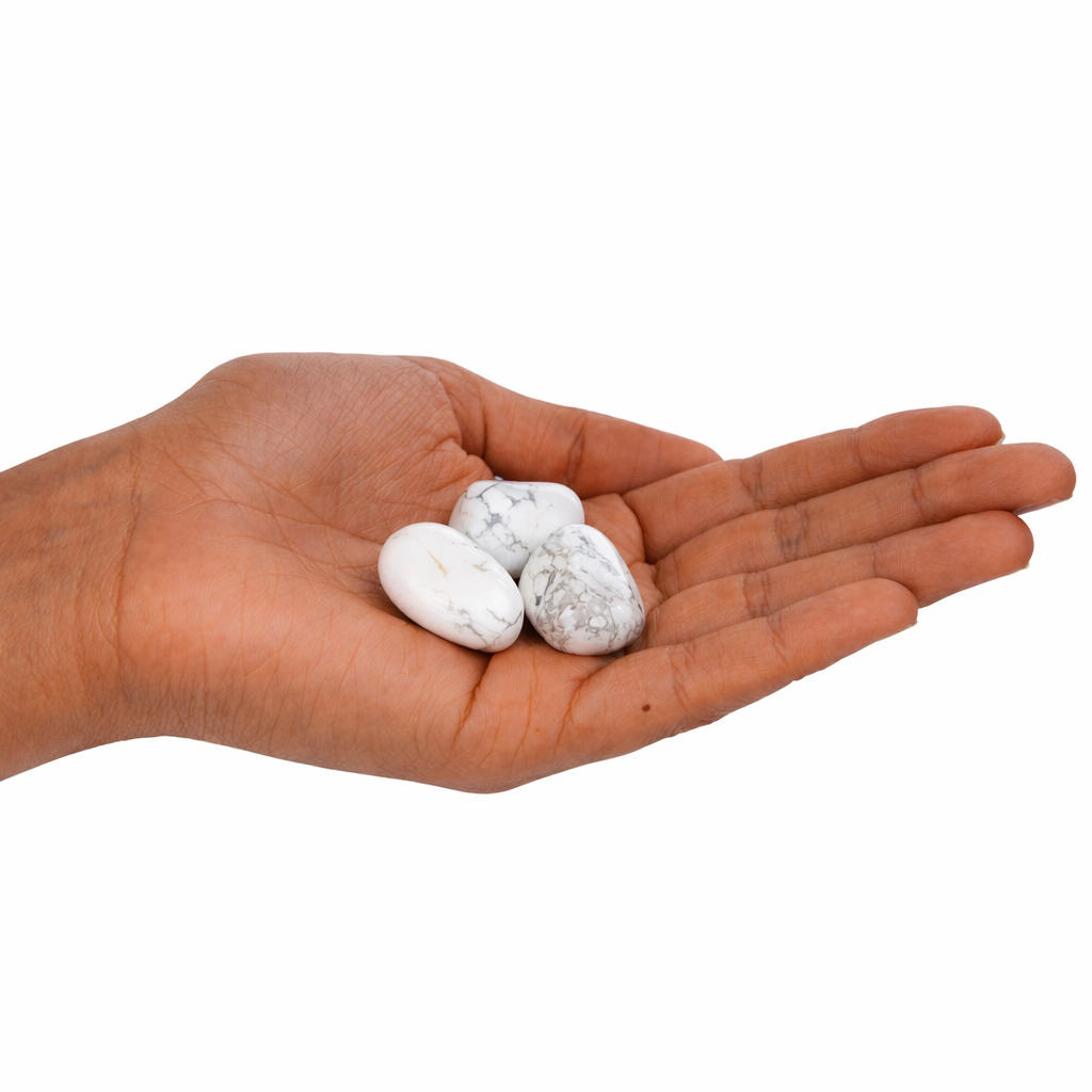 Howlite Tumblestones (Medium)