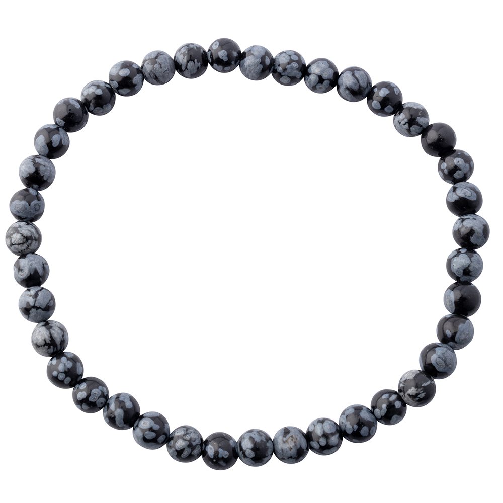 Snowflake Obsidian Bracelet