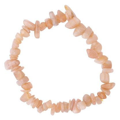 Pink Moonstone Chip Bracelet
