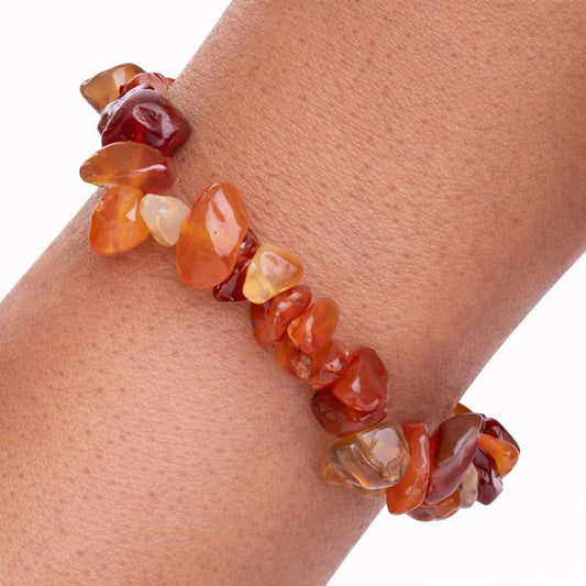 Carnelian Chip Bracelet