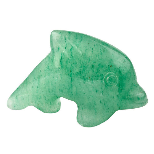 Green Aventurine Dolphin Carving