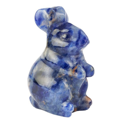 Sodalite Rabbit Carving