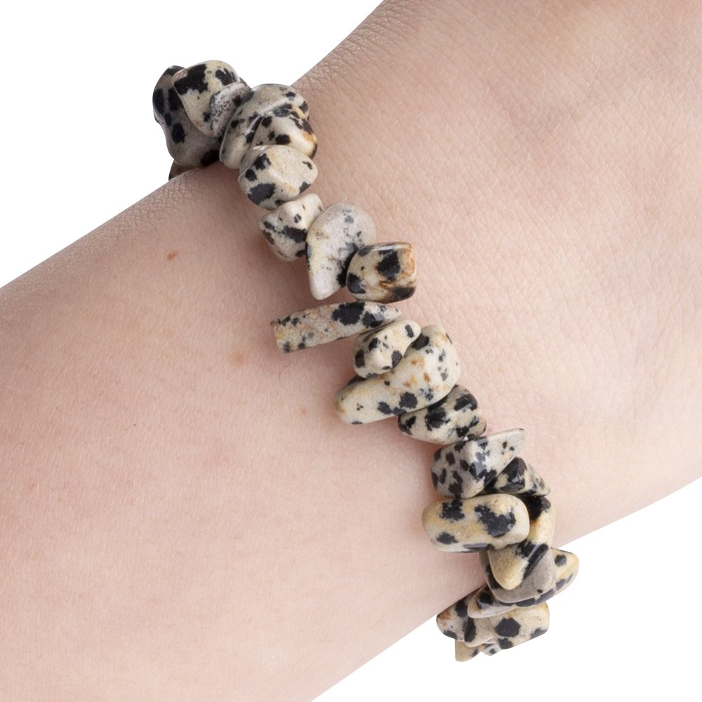 Dalmation Jasper Chip Bracelet