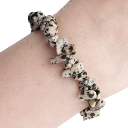 Dalmation Jasper Chip Bracelet