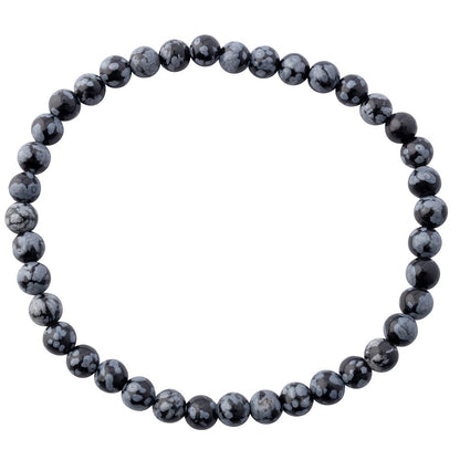 Snowflake Obsidian Bracelet